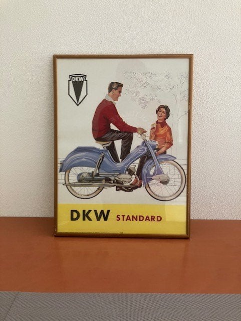 Originele poster DKW Hummel, Ophalen of Verzenden, Zo goed als nieuw, Overige typen, Overige merken