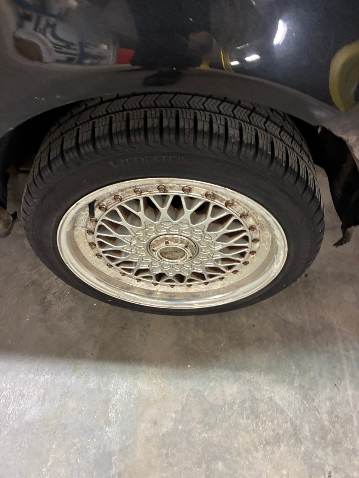 Lenso bsx 4x100 205/45x16 volkswagen vredestein all season, Auto-onderdelen, Ophalen, Gebruikt, 16 inch, Banden en Velgen
