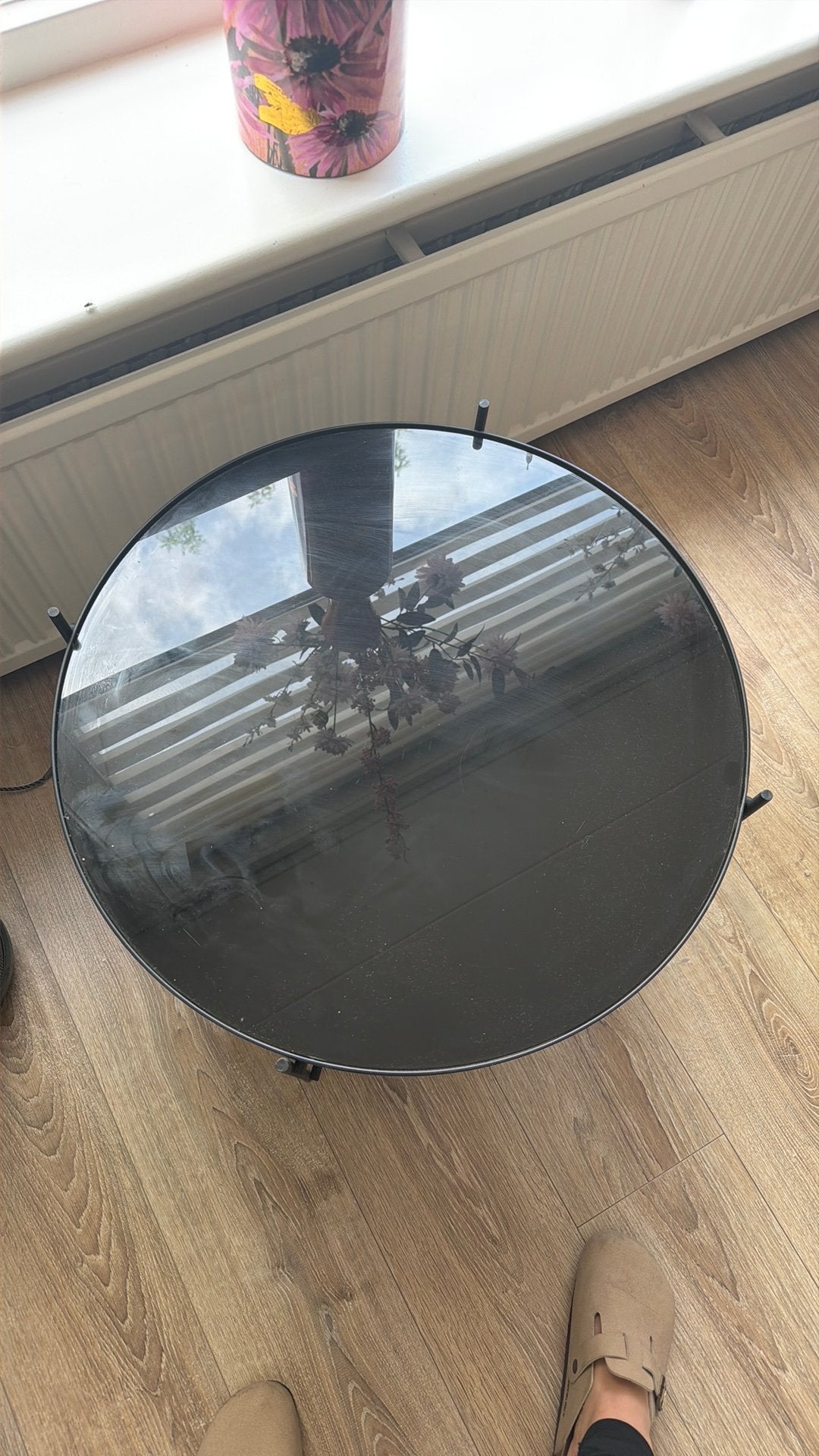 Salontafel, Huis en Inrichting, Rond, Ophalen of Verzenden, Zo goed als nieuw, Minder dan 100 cm