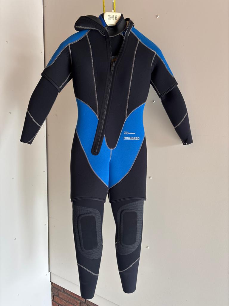Teknodiverduikpak met overpak maat 2/S (44-46), Watersport en Boten, Duiken, Ophalen of Verzenden, Nieuw, Duikpak