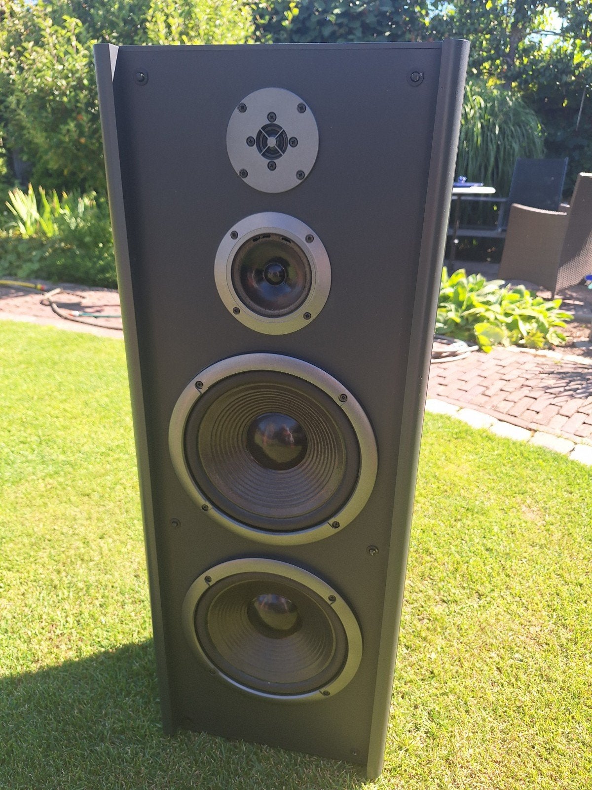twee Sharp CP-8800 H(GY) Vloerstaande Luidsprekers - 200W, Audio, Tv en Foto, Luidsprekers, Vloerstaande luidspreker, Gebruikt