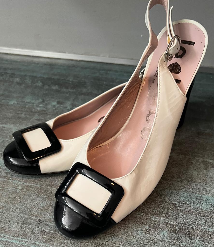 Le Babe. Italiaanse sandalen/schoenen. Mt 39., Wit, Nieuw, Le Babe, Sandalen of Muiltjes