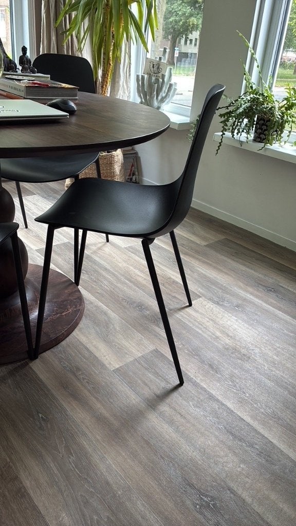 4 zwarte kunststof stoelen (Sostrene Grene), Ophalen, Zo goed als nieuw, Zwart, Kunststof