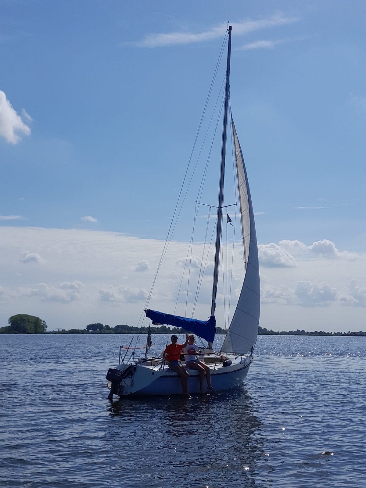 Achilles 7 M. Zeilboot met buitenboordmotor, Ophalen, Overige merken, Gebruikt, 140 cm