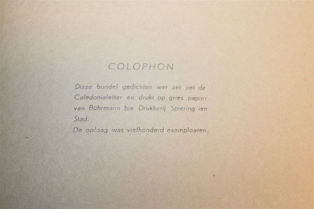 Roemte en Voart — Jan Boer [1954] — Opl. 500, Ophalen of Verzenden, Gelezen