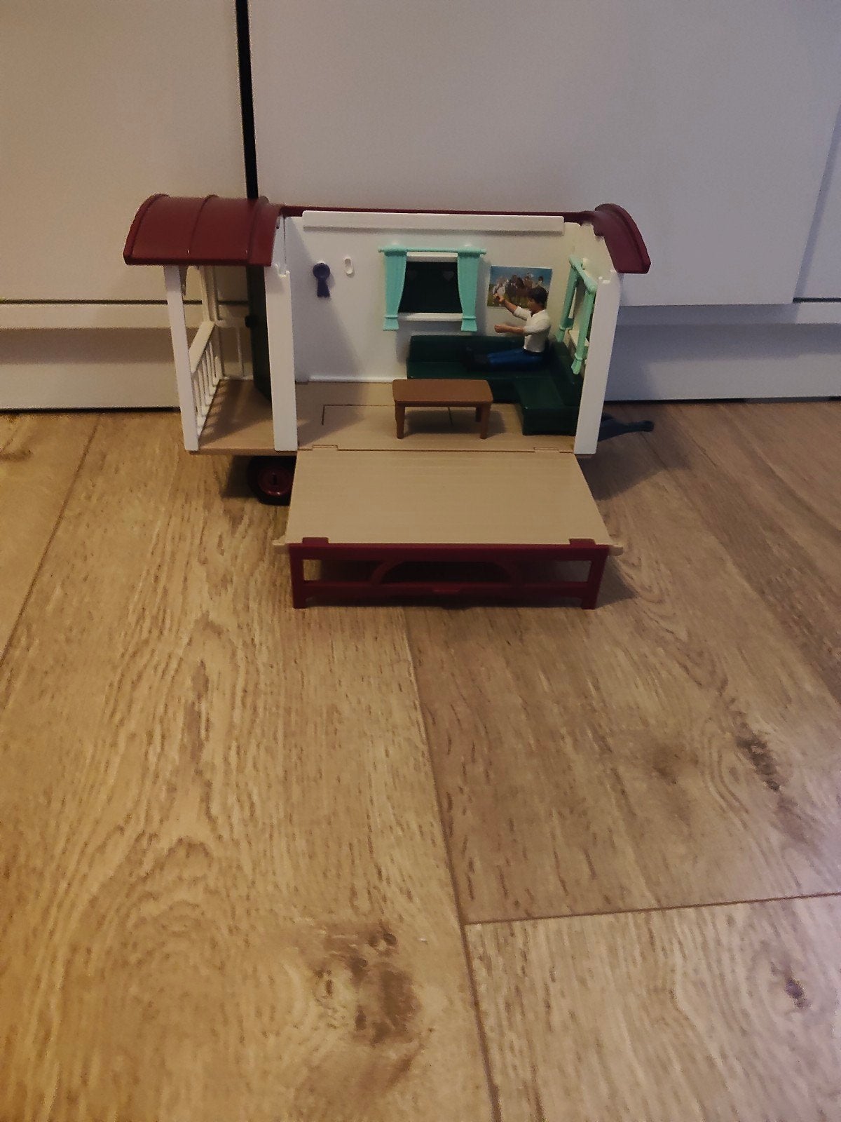 Schleich Woonwagen met paarden, Ophalen of Verzenden, Zo goed als nieuw, Jongen of Meisje