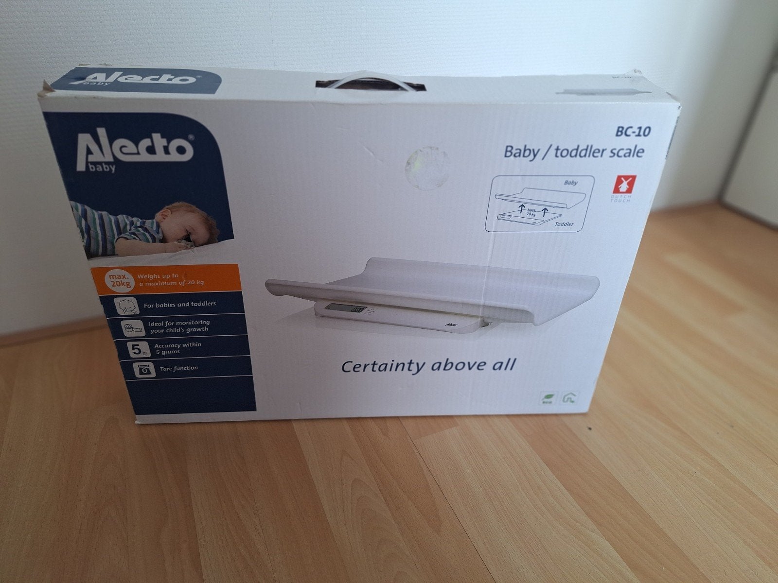 Alecto BC-10 Baby/peuter weegschaal - zo goed als nieuw, Ophalen, 1 tot 500 gram, Overige typen, 10 tot 50 kg