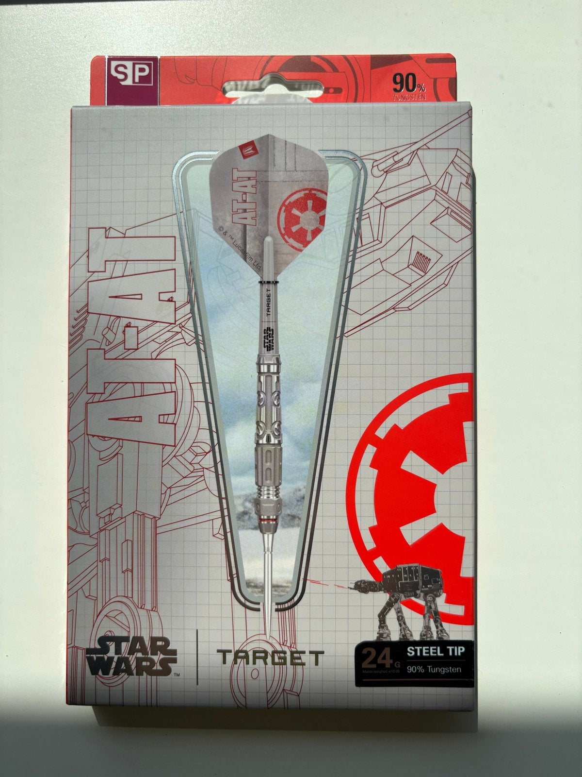 Target dartpijlen Star Wars AT-AT 24g - 90% tungsten, Ophalen of Verzenden, Nieuw, Pijlen