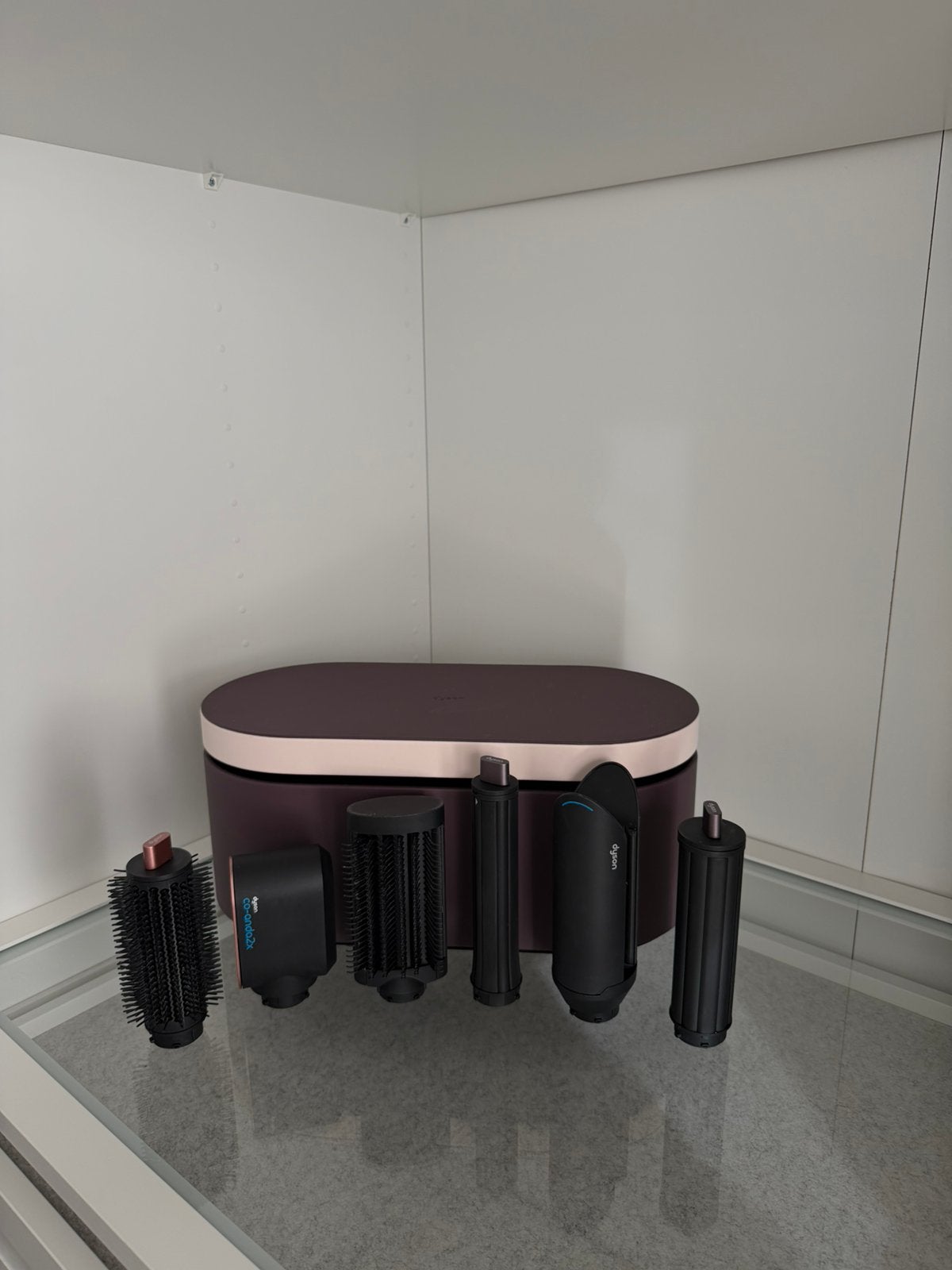 Dyson Co-anda2x opzetstukken + box (zonder föhn), Ophalen of Verzenden, Zo goed als nieuw, Haarverzorging