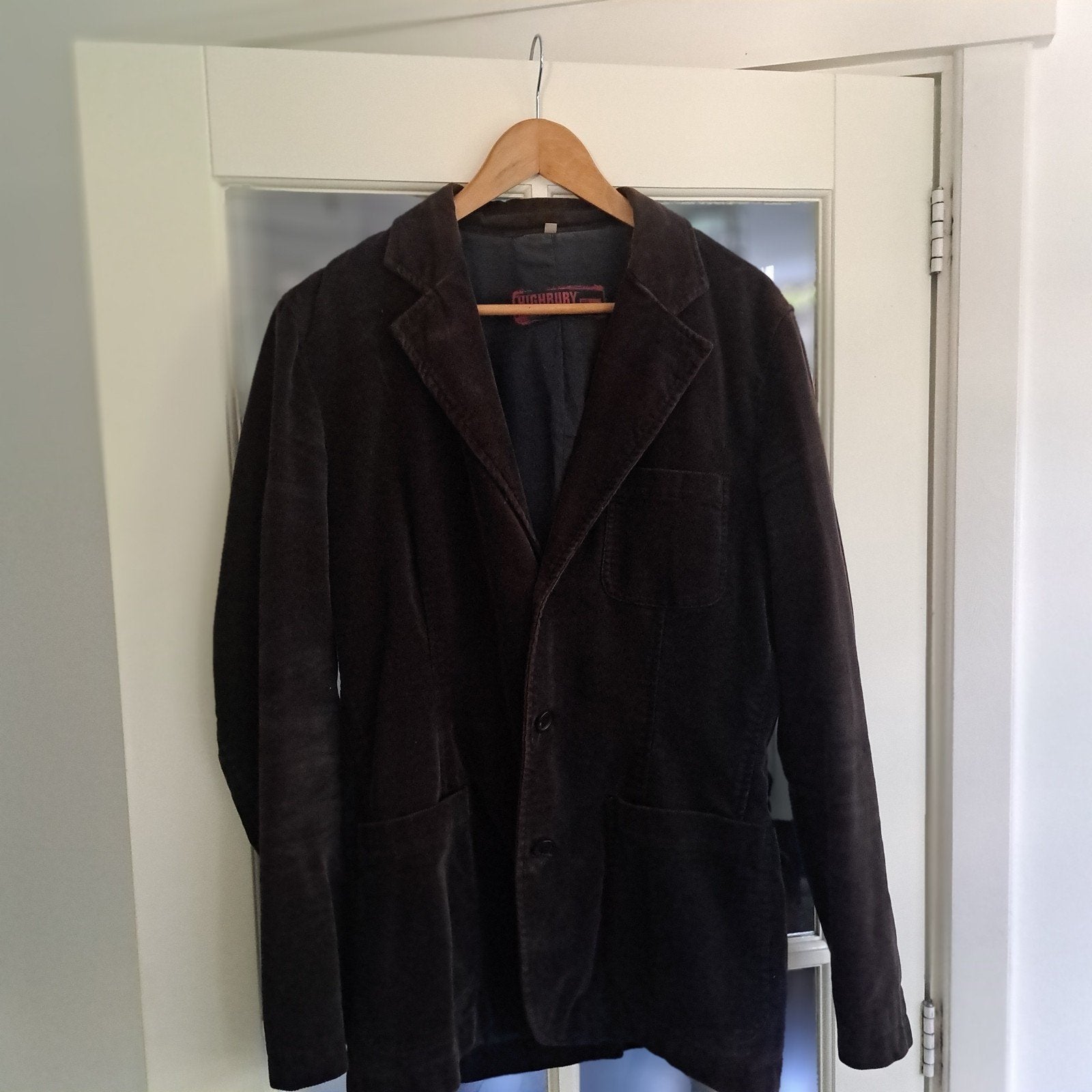 Retro corduroy jasje - Maat L, Maat 52/54 (L), Bruin, Ophalen of Verzenden, Gedragen