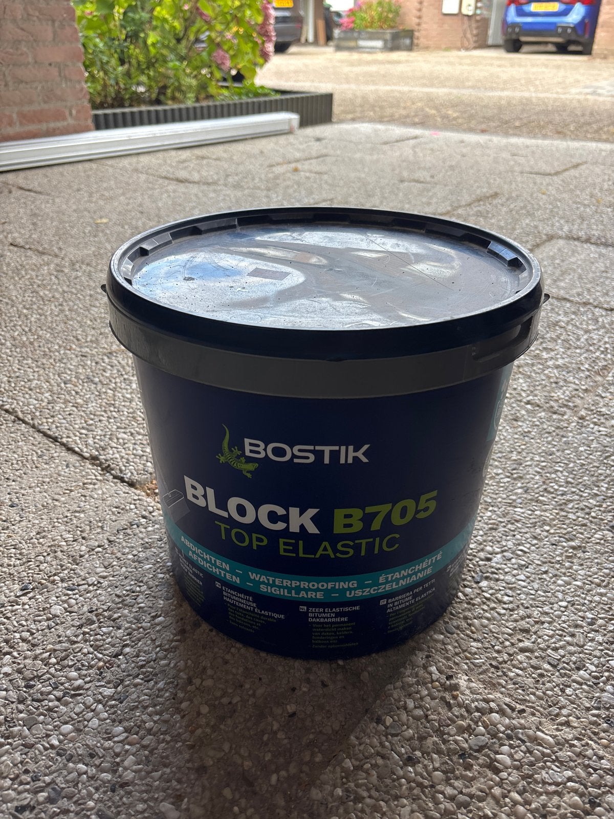 Nieuwe Bostik Block B705 Top Elastic emmer, Huis en Inrichting, Ophalen of Verzenden, Nieuw, Kunststof, Met deksel