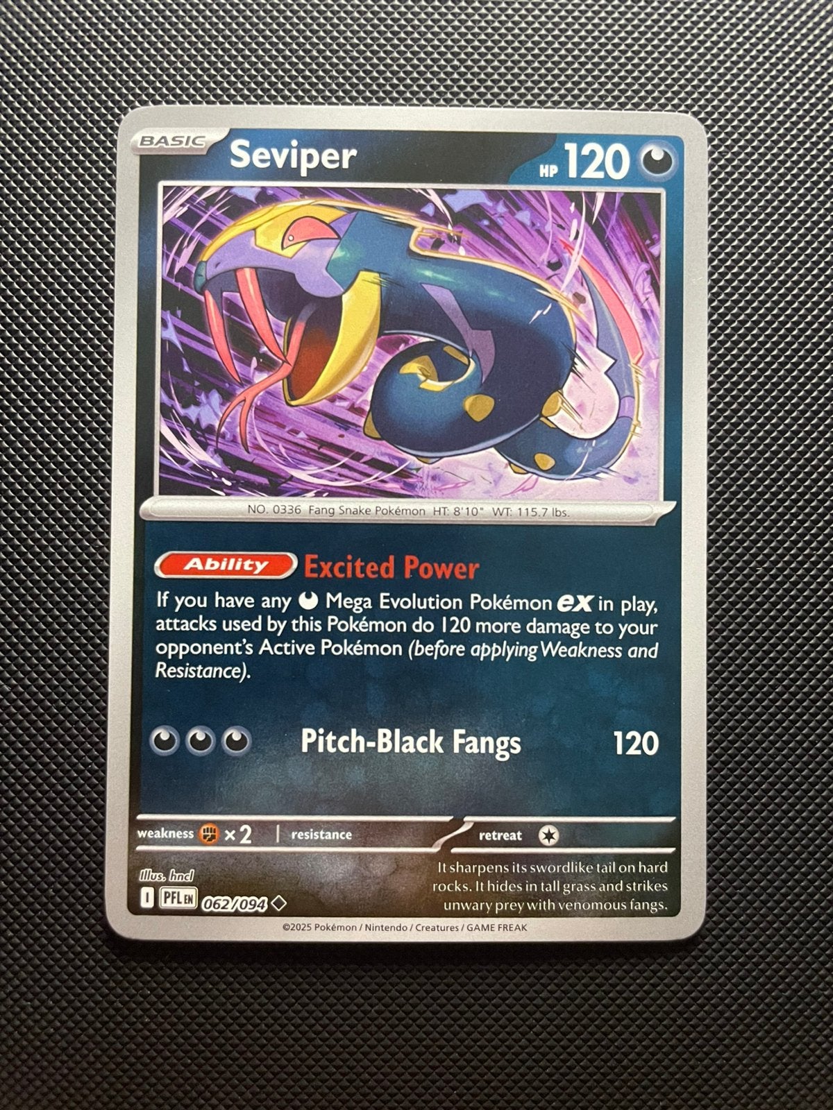 Seviper 062/094 Reverse Holo Phantasmal Flames Packfresh, Ophalen of Verzenden, Zo goed als nieuw