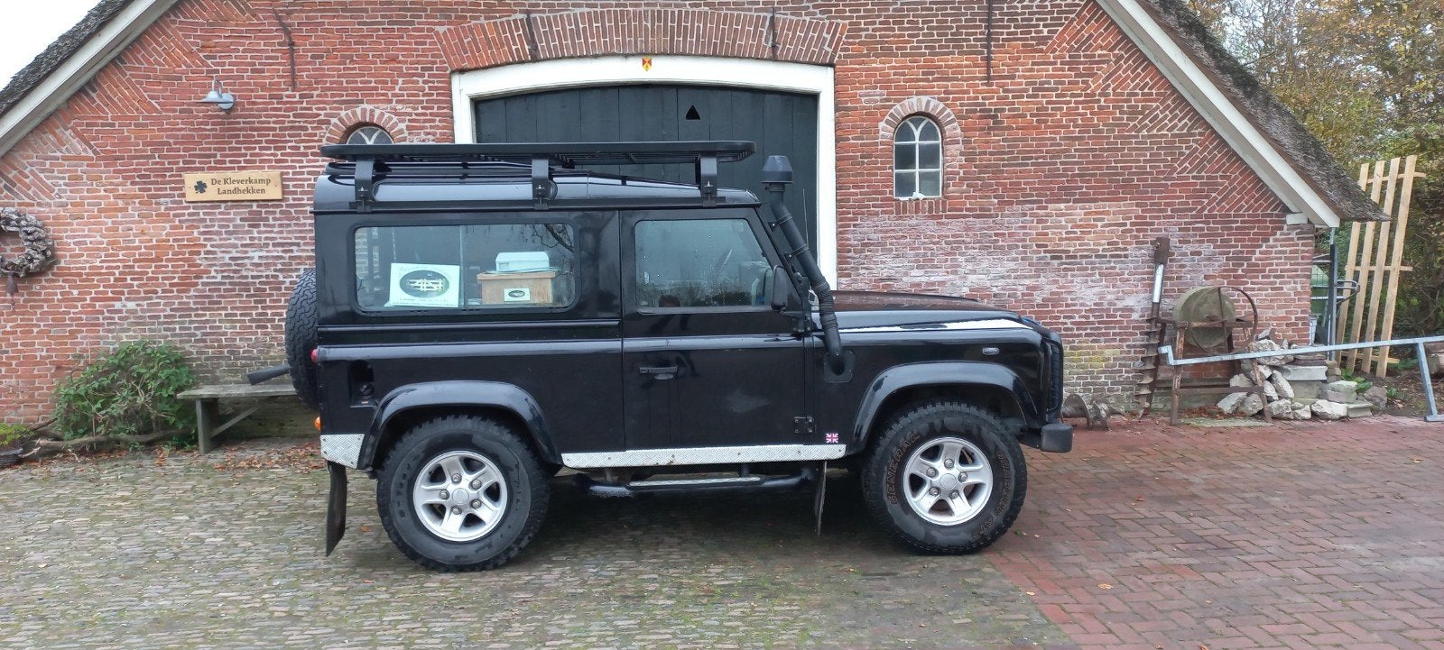 Land Rover Defender 90 TD5 Hardtop HR 4WD 2005, Auto's, 2495 cc, 122 pk, Origineel Nederlands, Bedrijf