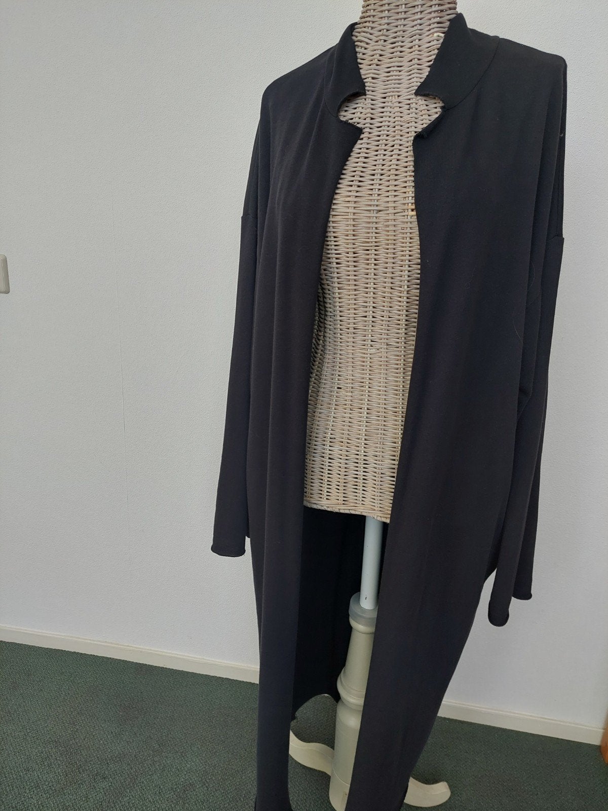 10DAYS lange blazer maat 1 (38/40) Zwart tricot, Maat 38/40 (M), 10DAYS, Zwart, Ophalen of Verzenden