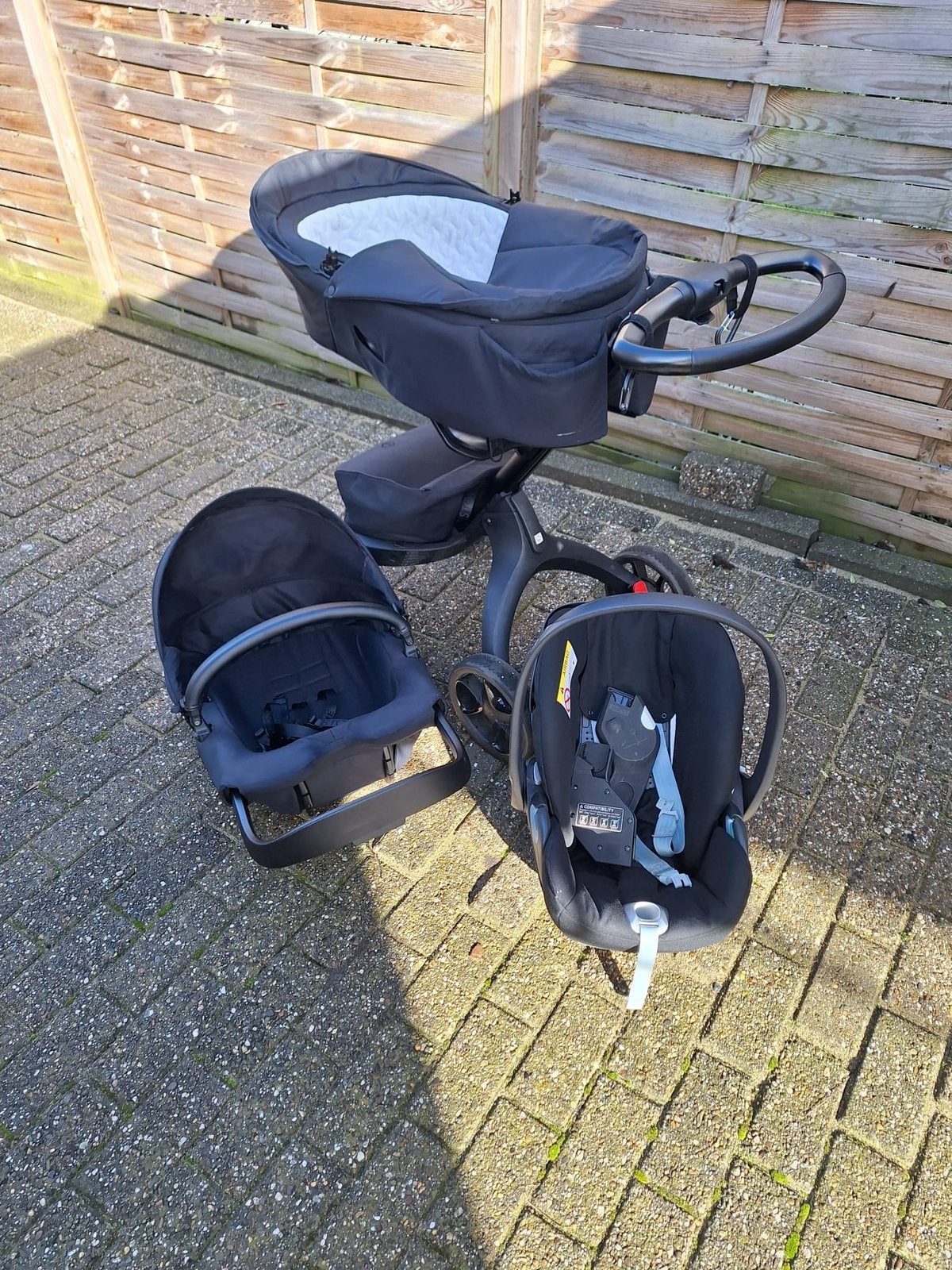Stokke xplory x kinderwagen 3 in 1 cybex maxi cosi, Ophalen, Zo goed als nieuw, Overige merken
