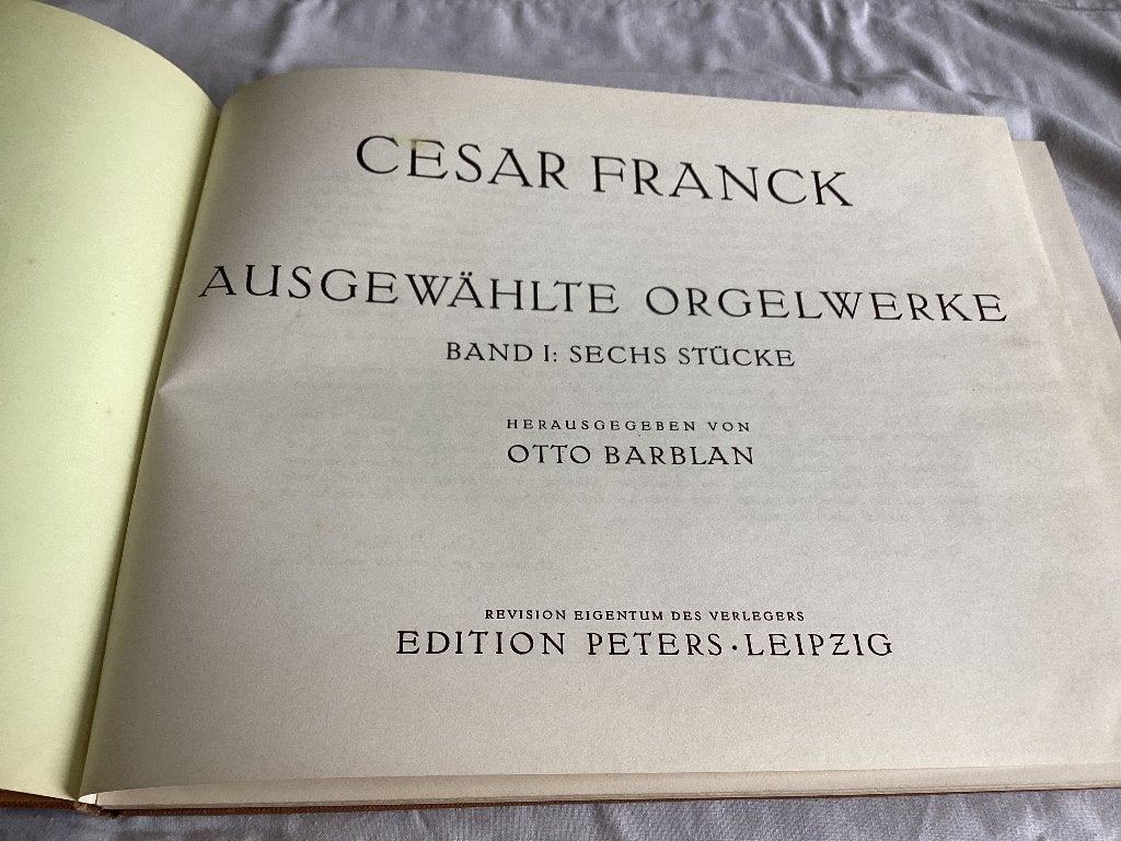 Bladmuziek Cesar Franck (hardcover), Orgel, Gebruikt, Klassiek, Ophalen of Verzenden