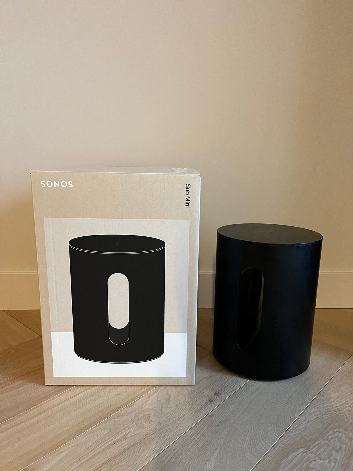 Sonos Sub Mini zwart, Audio, Tv en Foto, Subwoofer, WiFi, Ophalen of Verzenden, Zo goed als nieuw