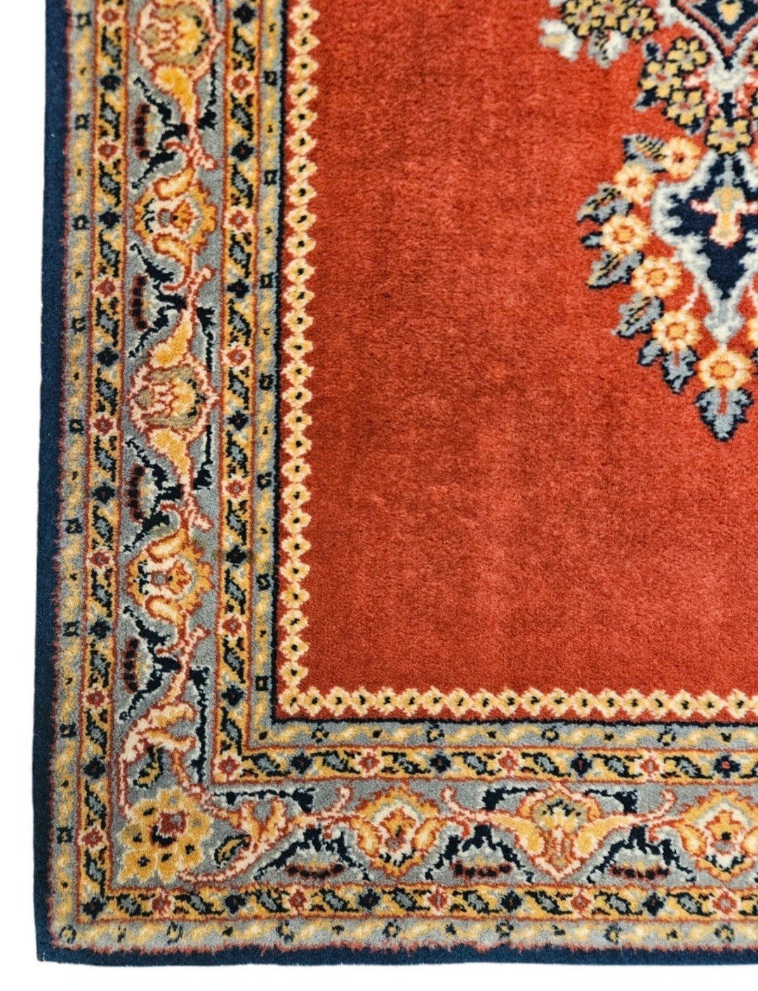 Vintage oosters wol Persia vloerkleed medallion 84x157cm, Geel, Www.hypepopup.nl, Zo goed als nieuw, Www.hypepopup.nl
