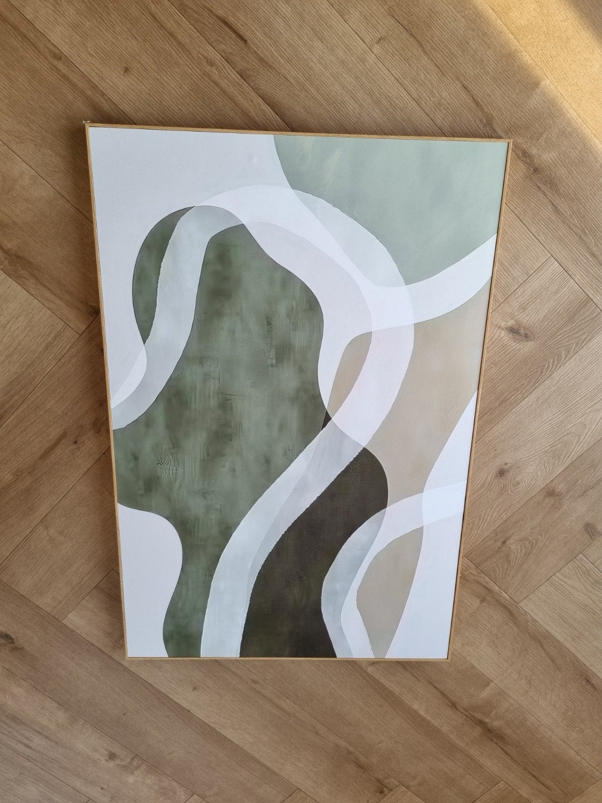 Schilderij 60x90cm met houten rand, Ophalen