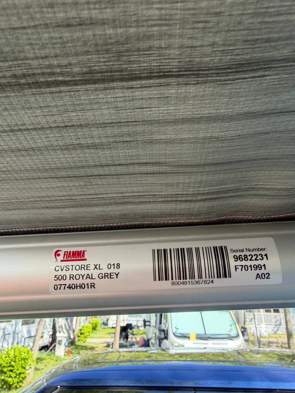 Fiamma caravanstore xl zakluifel 500 5 meter, Ophalen, Gebruikt