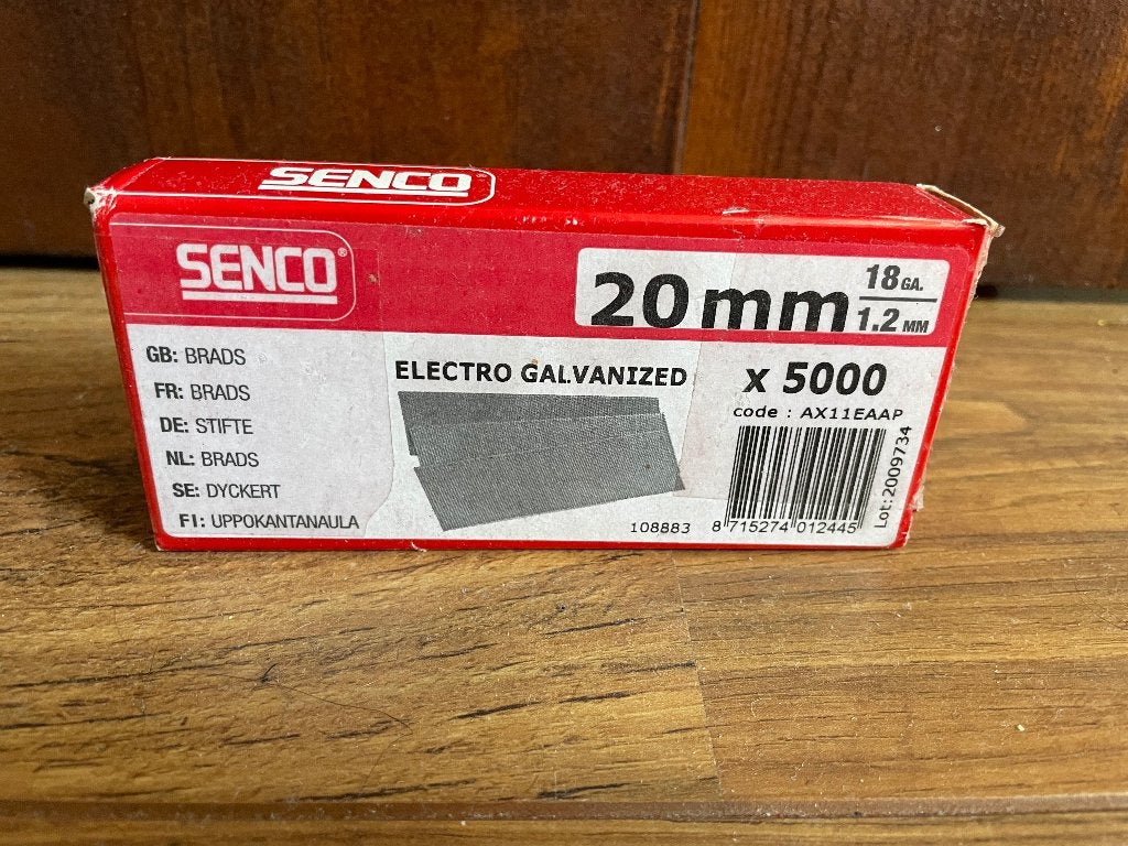 Senco Brads 1,2x20mm AX11EAAP, Ophalen of Verzenden, Nieuw