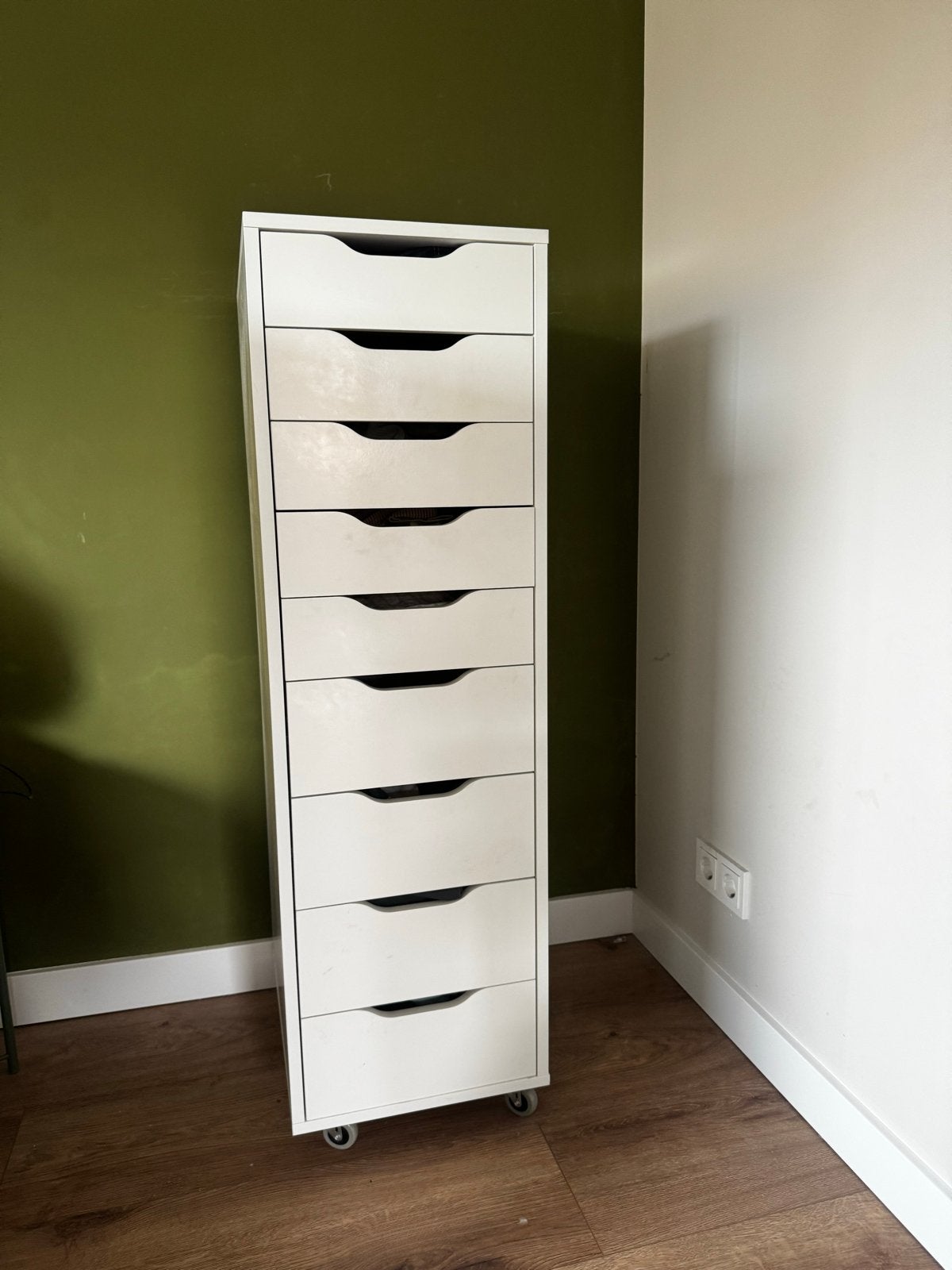 IKEA Alex ladekast met 9 laden - Wit, Huis en Inrichting, Ophalen, Minder dan 50 cm, Gebruikt, 5 laden of meer