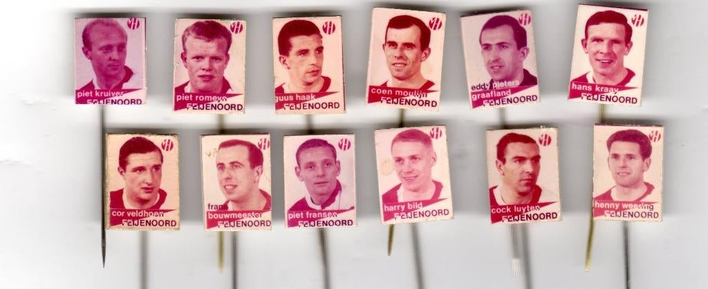12 speldjes SPORTCLUB FEYENOORD ROTTERDAM (A10), Ophalen of Verzenden, Gebruikt, Overige onderwerpen