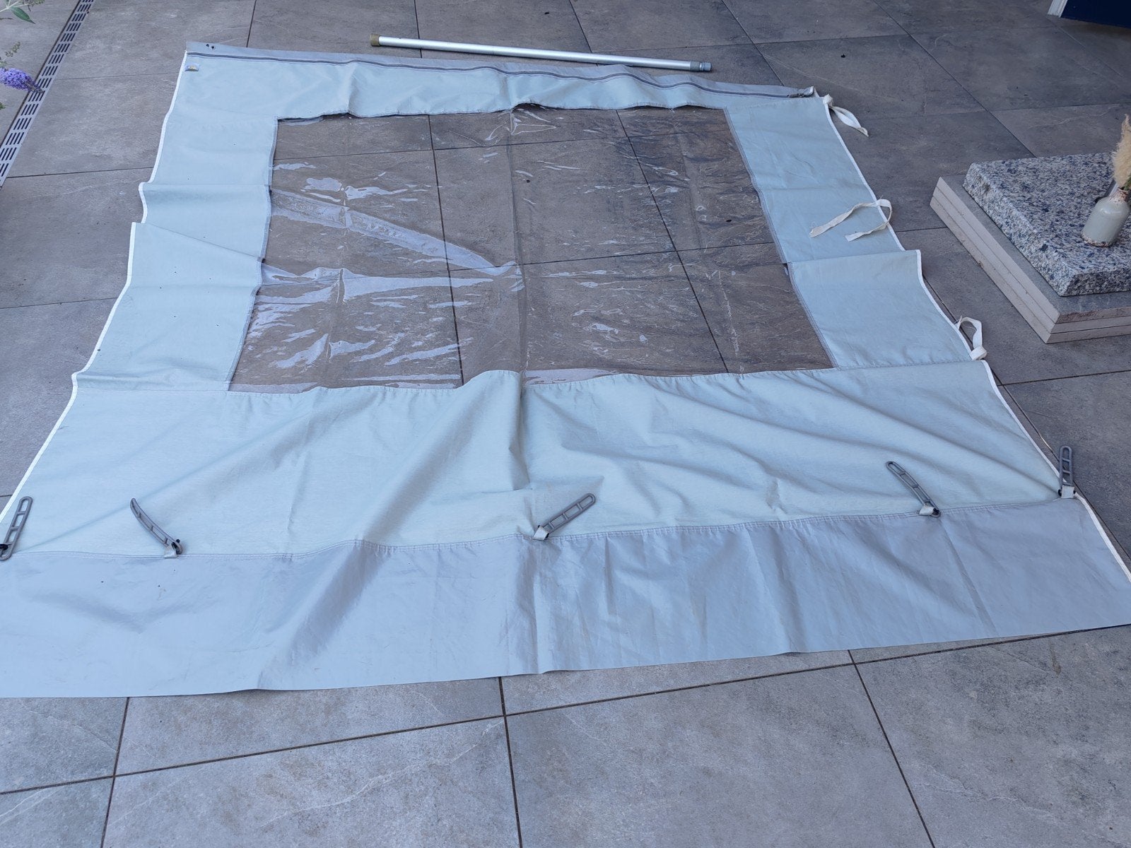 reda zijwand met fiamma rafter, Ophalen