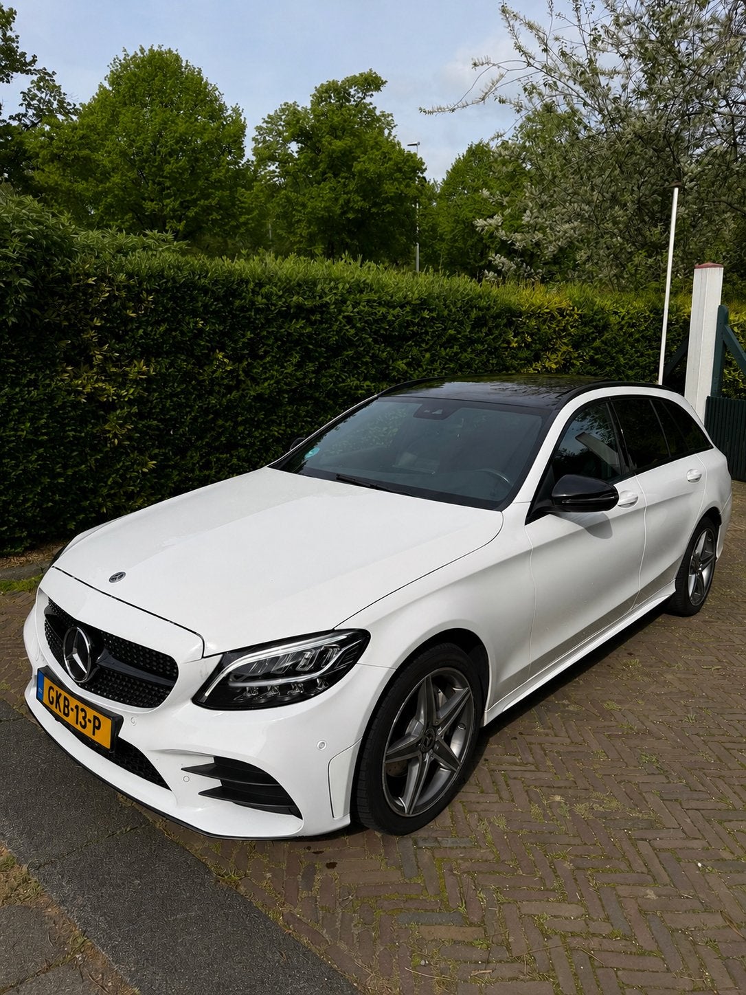 Mercedes-Benz C-Klasse C200 d 160pk 2019 AMG Pano, Automaat, Achterwielaandrijving, 1800 kg, 4 cilinders
