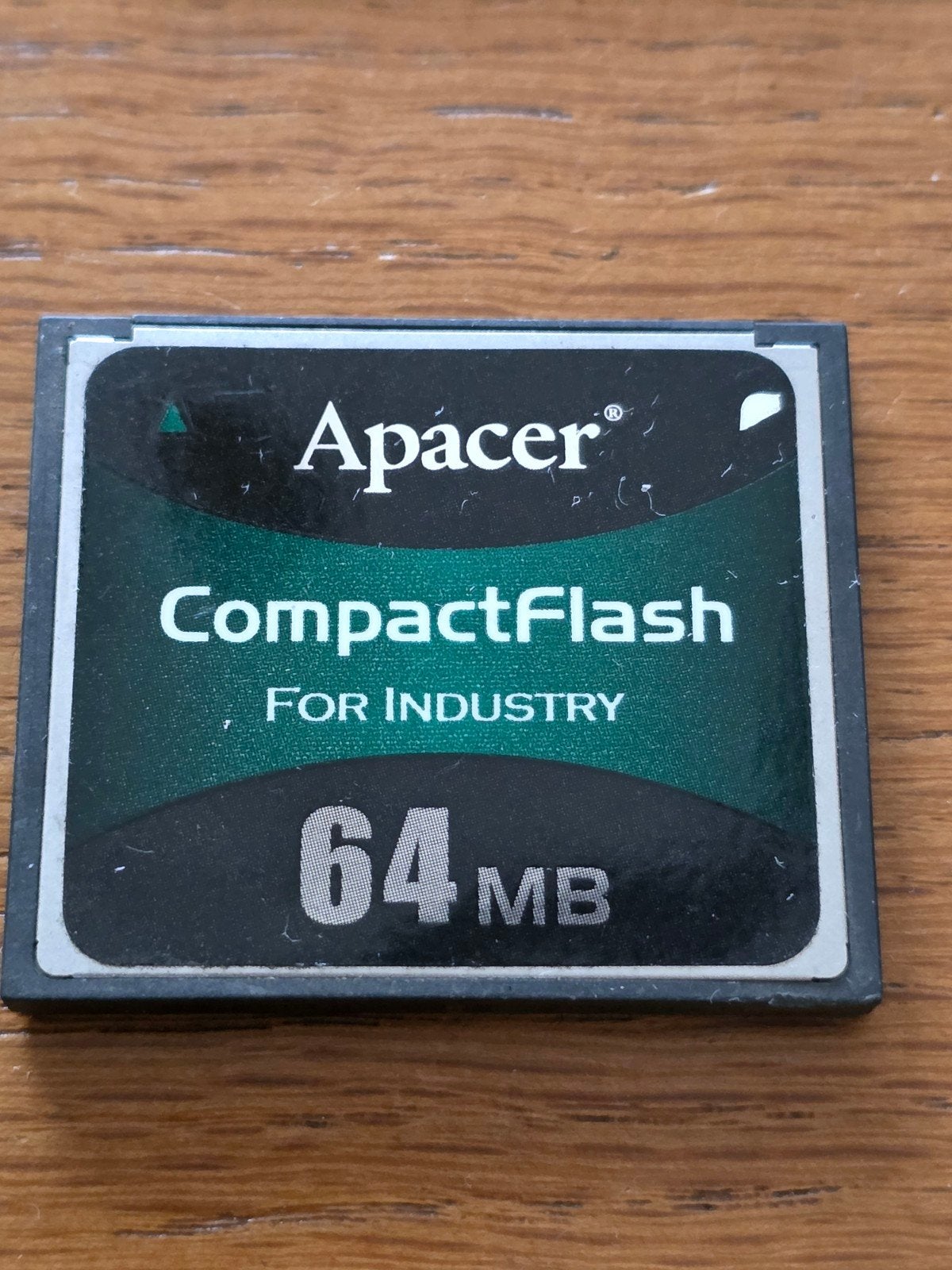 Apacer CompactFlash 64 MB Geheugenkaart voor Industrieel, Gebruikt, Compact Flash (CF), Apacer, Minder dan 2 GB