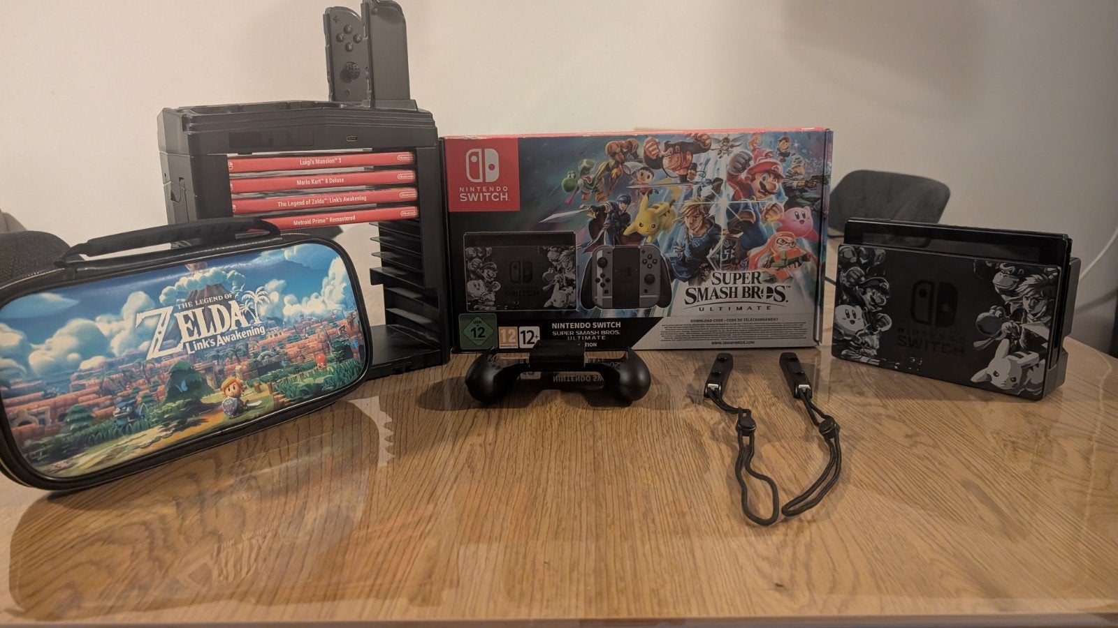 Nintendo switch - Smash bros ultimate editie + alle extra's, Met 2 controllers, Ophalen of Verzenden, Zo goed als nieuw, Switch Original