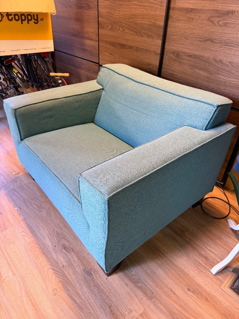 Gratis af te halen: relaxte groene stoel, Huis en Inrichting, Stoelen, Ophalen, Gebruikt, Overige kleuren, Eén