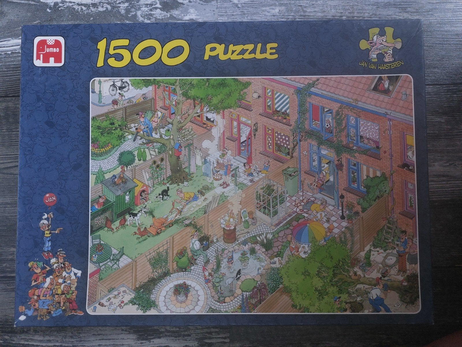Jan van Haasteren Legpuzzel De buren 1500 stukjes, Ophalen of Verzenden, 500 t/m 1500 stukjes, Gebruikt, Legpuzzel