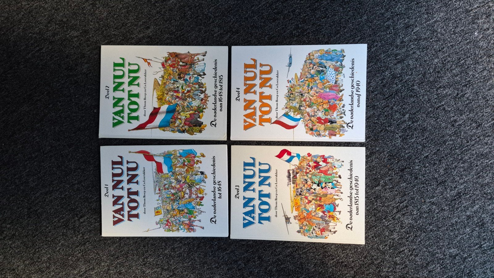 Van Nul Tot Nu - De Nederlandse Geschiedenis (4 delen), Ophalen of Verzenden, 20e eeuw of later, Zo goed als nieuw, Thom Roep en Co Loerakker