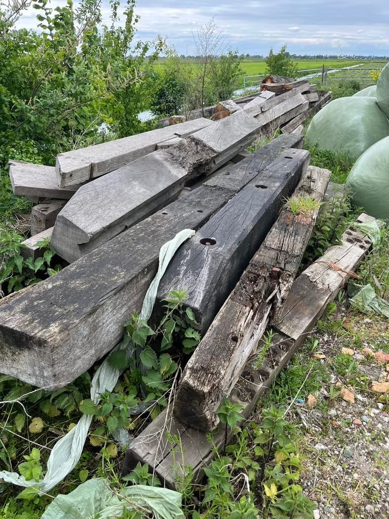 Balken bielzen tekoop, Ophalen of Verzenden, Zo goed als nieuw, 250 cm of meer, Balken
