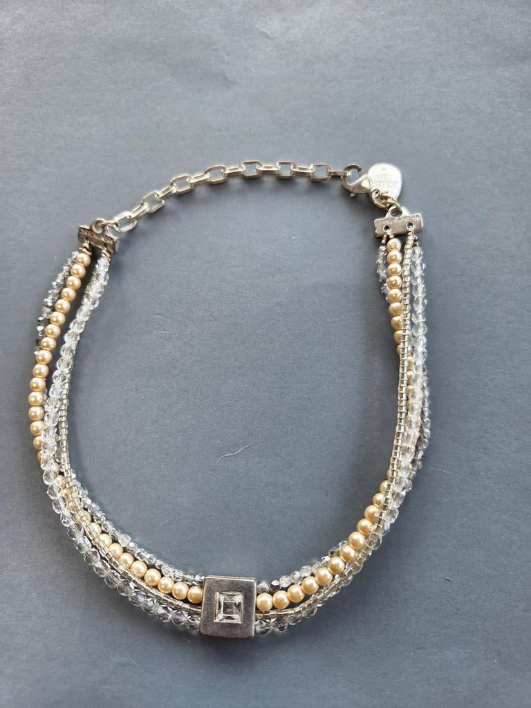 oude dyrberg kern korte ketting, Verzenden, Gebruikt, Zilver, Overige materialen