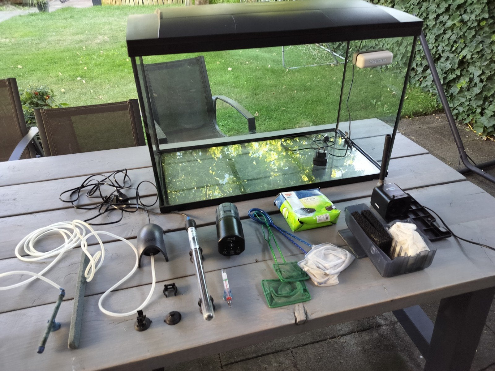 aquarium 80x40x50cm, SuperFish, 150 l, inclusief toebehoren, Gebruikt, Inclusief toebehoren, Ophalen of Verzenden, Leeg aquarium