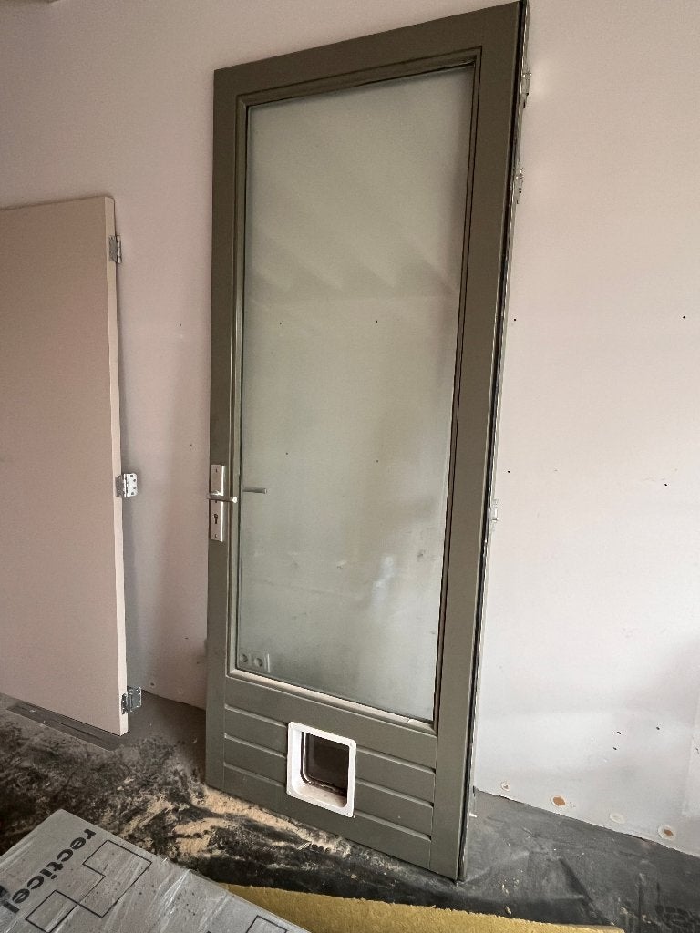 buitendeur, Ophalen, Gebruikt, 80 tot 100 cm, 215 cm of meer