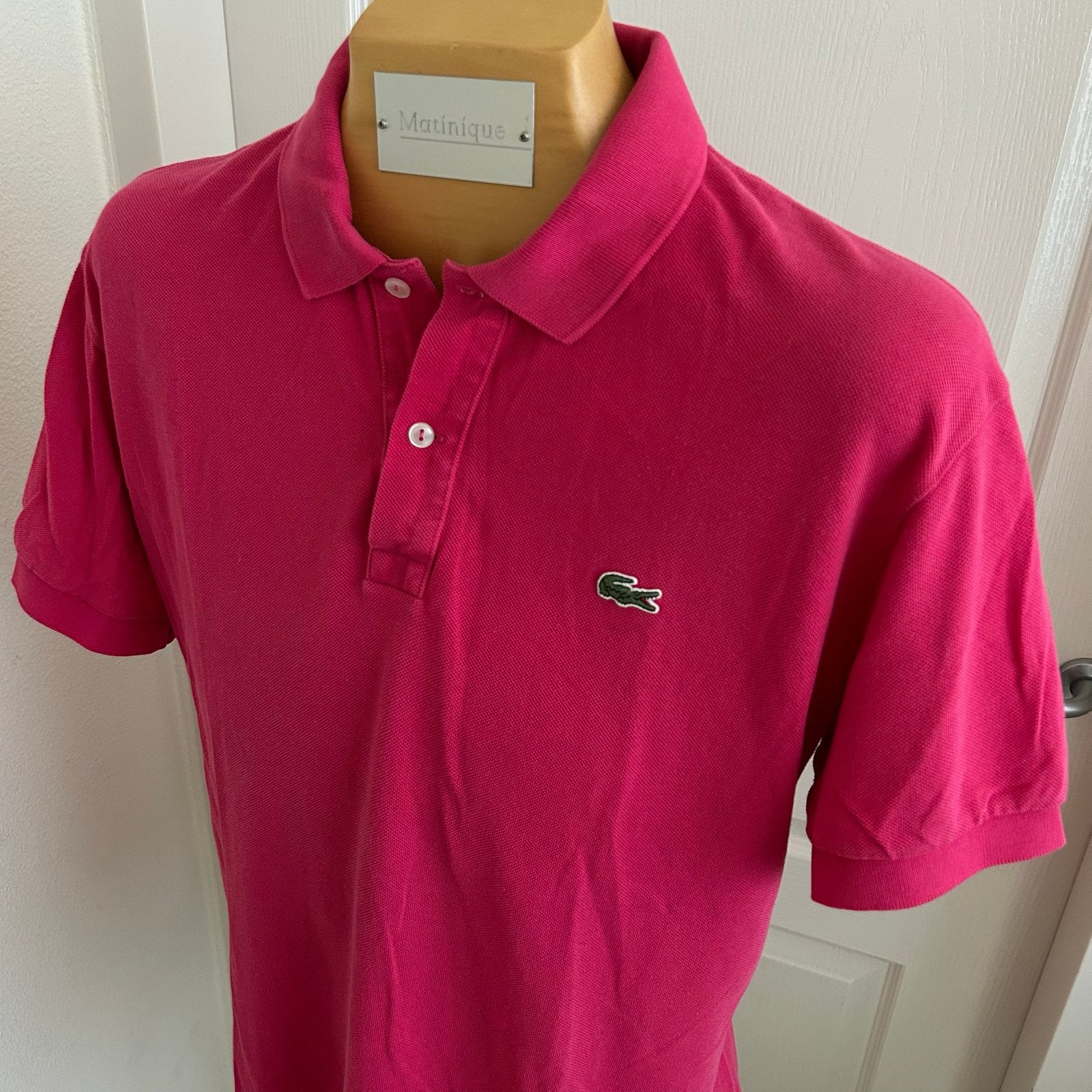 Prachtig origineel Lacoste Polo Shirt Maat 7 (XL xxl) AKTIE!, Ophalen of Verzenden, Nieuw, Maat 56/58 (XL), Roze