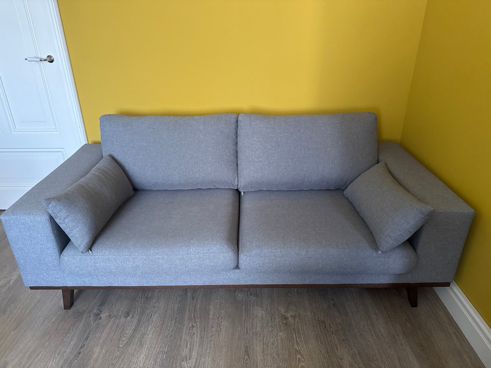 Whkmp's own 2-zitsbank Torino - Grijs, Ophalen, Gebruikt, 150 tot 200 cm, Tweepersoons