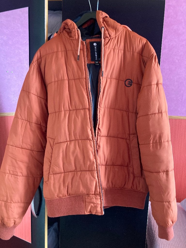 Billabong Puffer Winterjas M Oranje, Ophalen, Maat 48/50 (M), Oranje, Billabong
