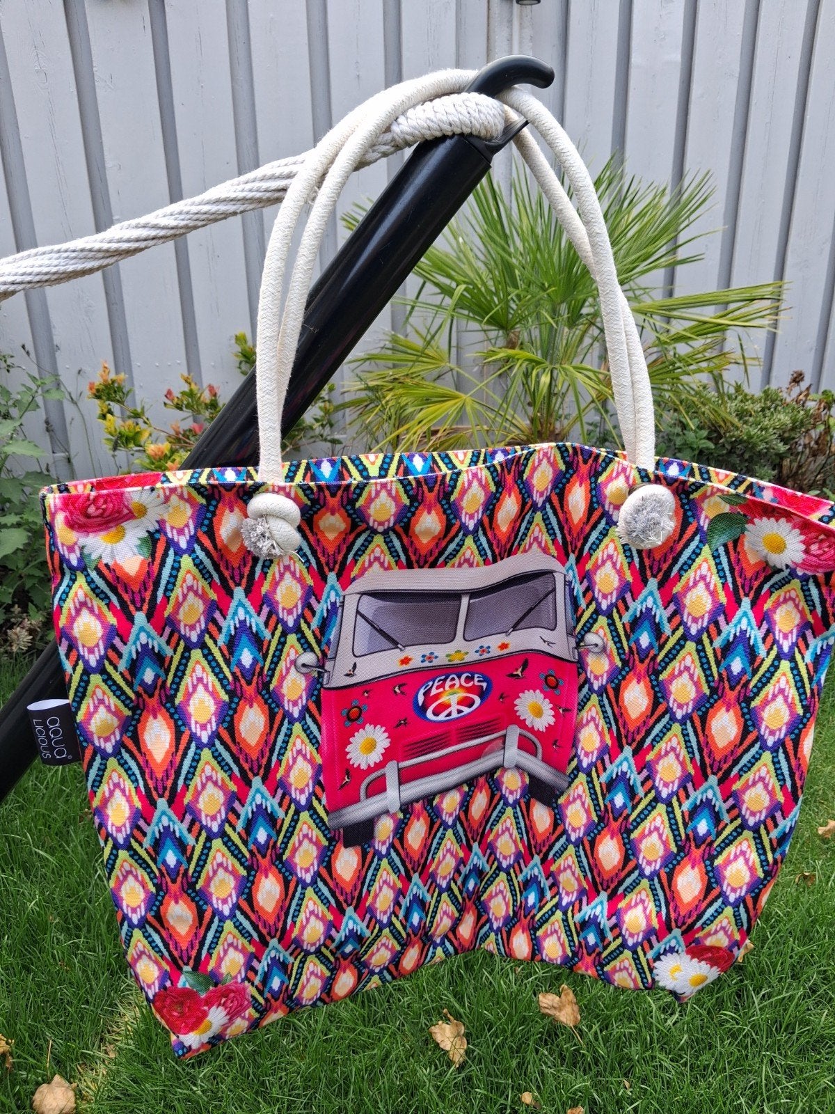 Beachbag Hippie VW busje Aqualicous