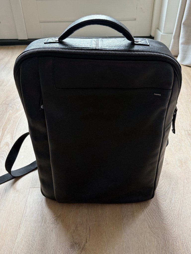 - echt leder - nieuw - Berba Lucca Business Backpack Black, 25 tot 40 cm, Nieuw, 30 tot 45 cm, Ophalen
