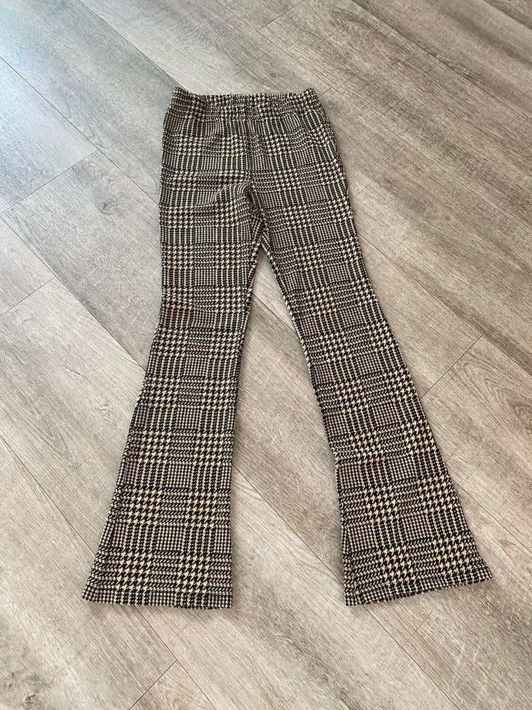 Flared broek, Ophalen of Verzenden, Zo goed als nieuw, Zwart, Lang