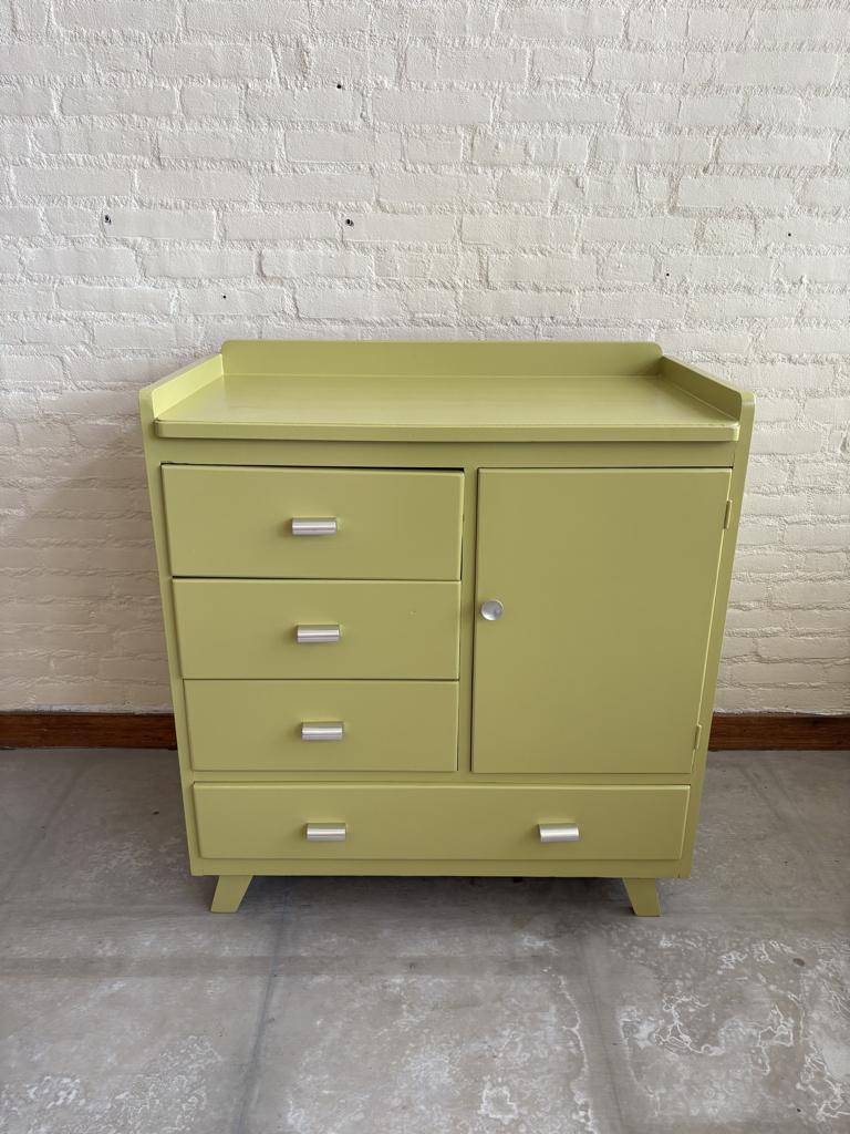 Commode vintage groen, Gebruikt, 100 cm of meer, X, Studiomaaktmooi@gmail.com