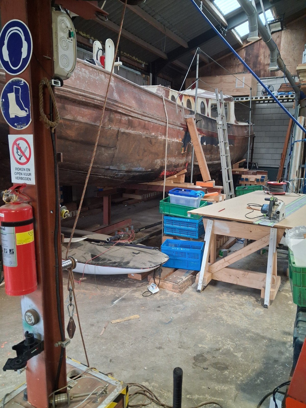 10 meter tjalk . project, Ophalen, Gebruikt, Overige typen, 5 meter of hoger