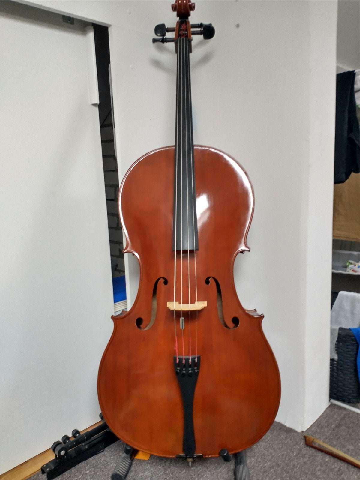 Cello, Ophalen of Verzenden, Gebruikt, 4/4-cello, Met koffer