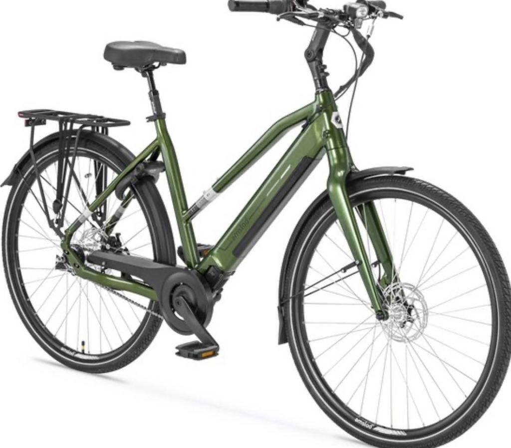 Amslod Dalton electrische citybike/tourfiets, Zo goed als nieuw, 51 tot 55 cm, 50 km per accu of meer, Ophalen