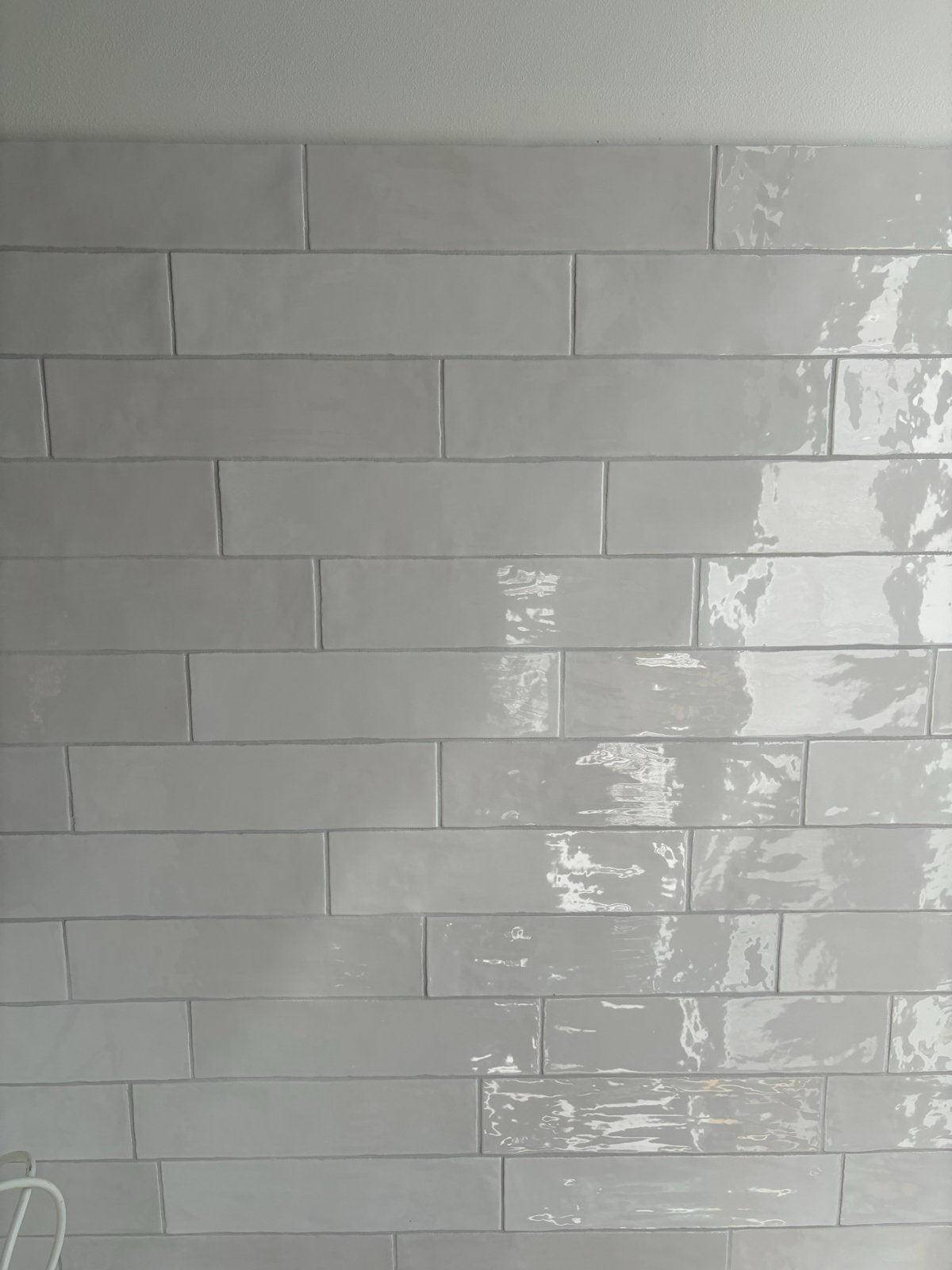 7.5 m Glanzende witte wandtegels in verschillende wit tinten, Ophalen, Nieuw, Minder dan 20 cm, 20 tot 40 cm