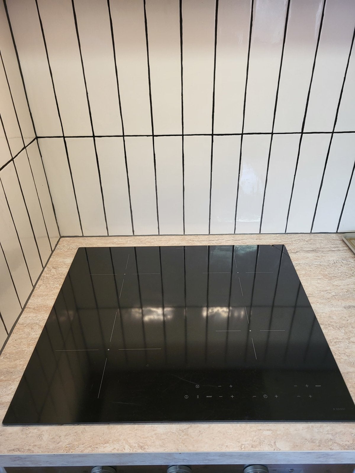 Inductieplaat (let op beschadigd), Witgoed en Apparatuur, Kookplaten, Ophalen, Gebruikt, 4 kookzones, Inbouw